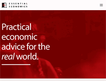 Tablet Screenshot of essentialeconomics.com
